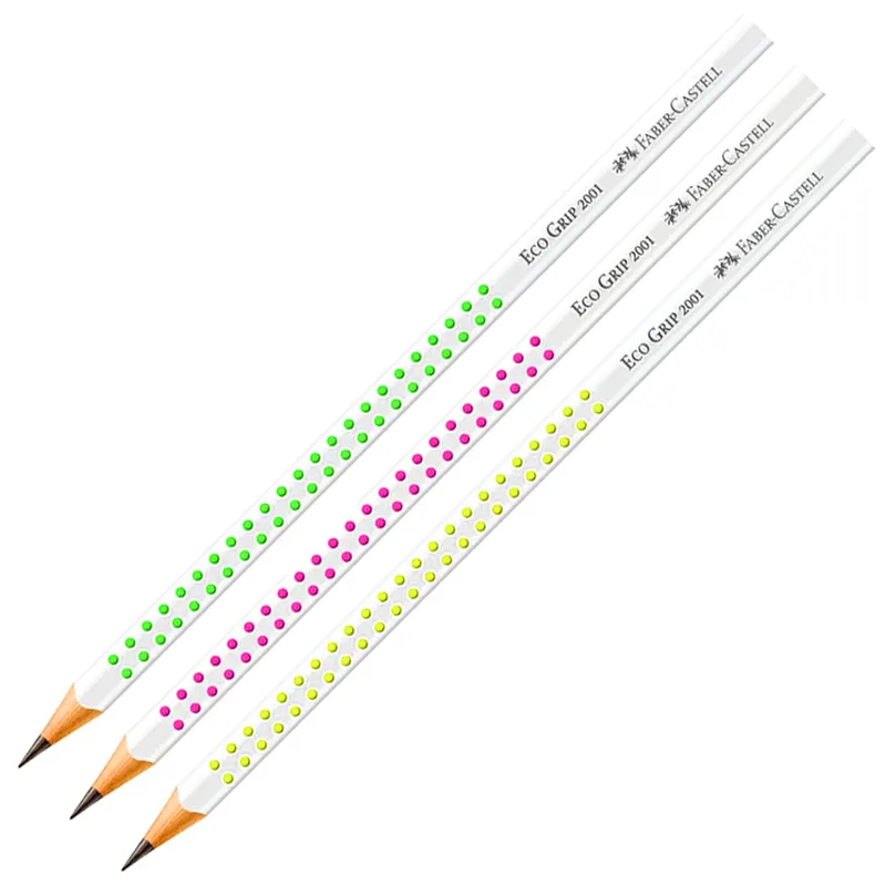 Ecolápis Grafite Grip 2001 Neon Cores Sortidas N°2 - Faber-Castell 