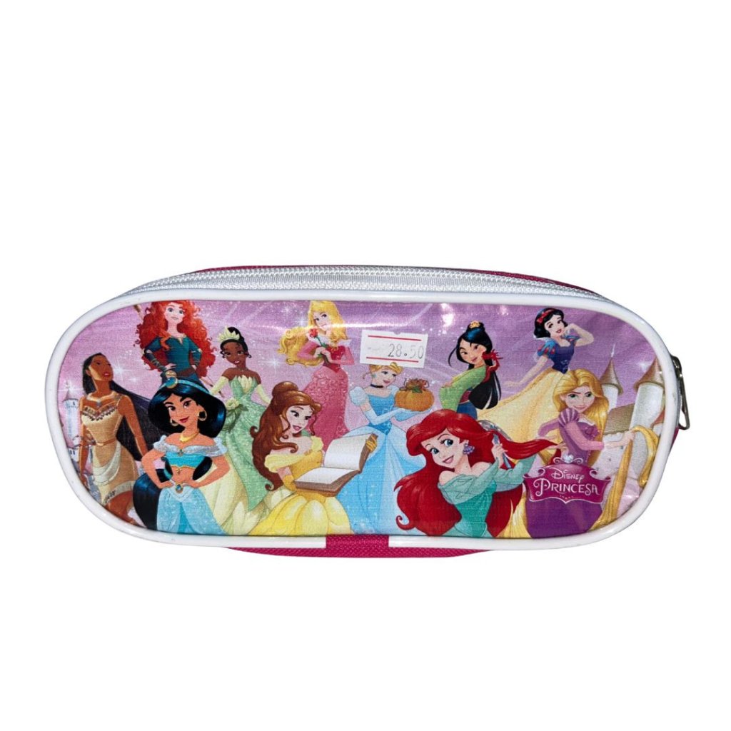 Estojo Porta Lápis Princesas 02 Zíperes