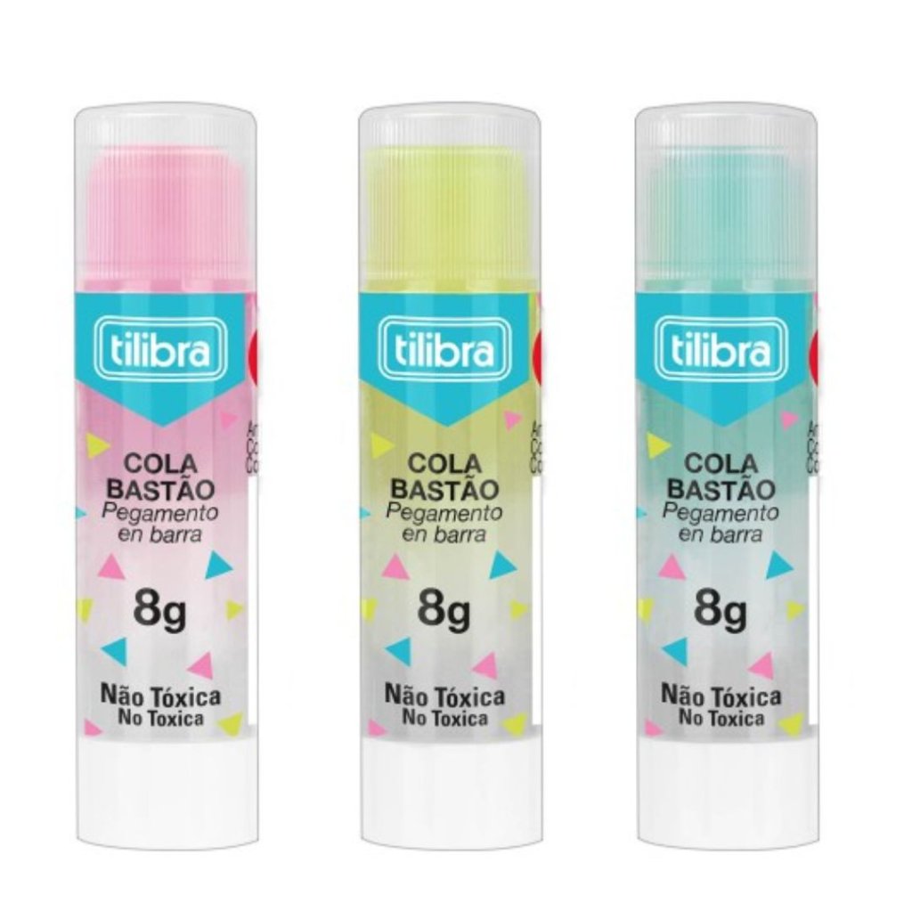 Cola em Bastão Colorida 8g Tilibra