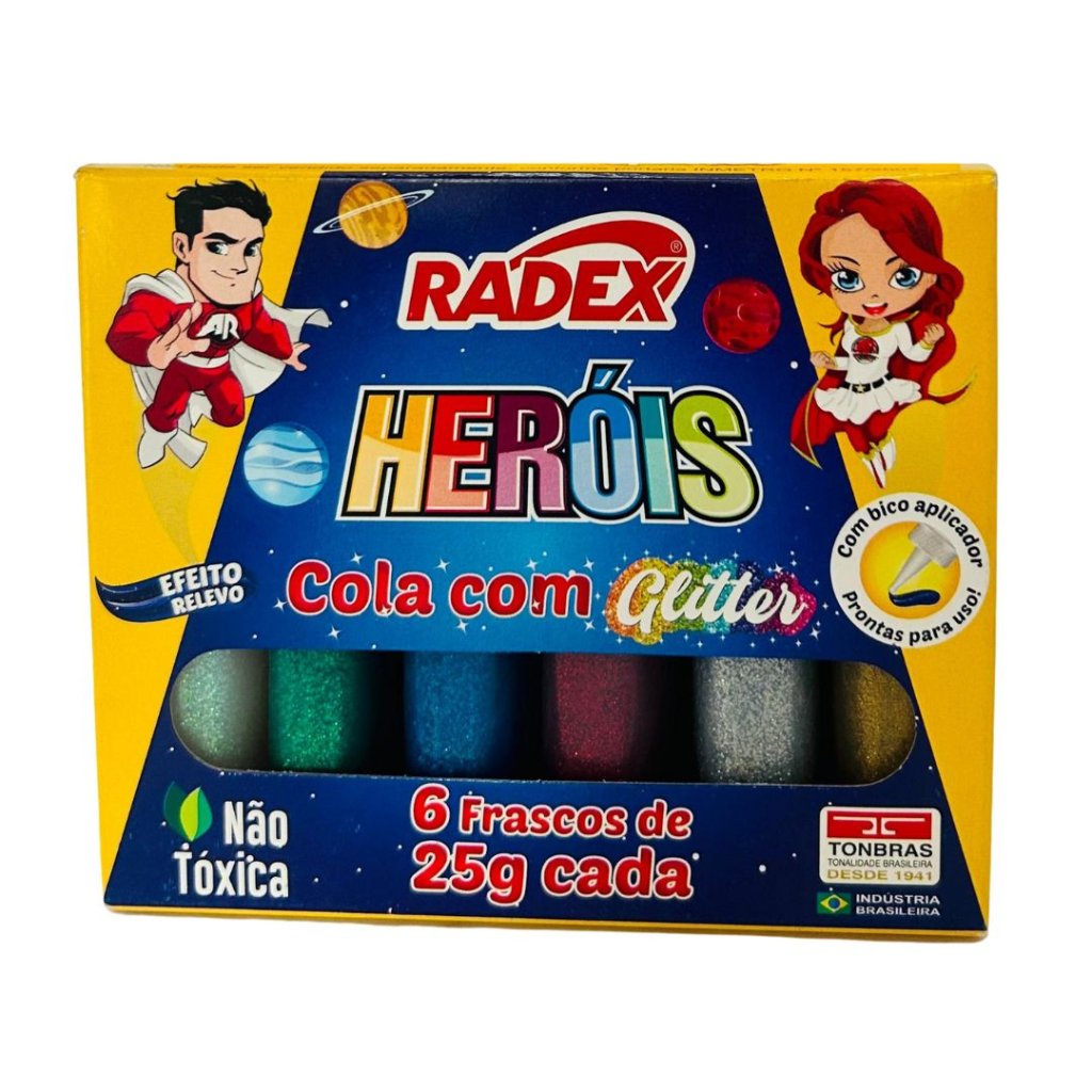 Cola com Glitter Radex 06 cores