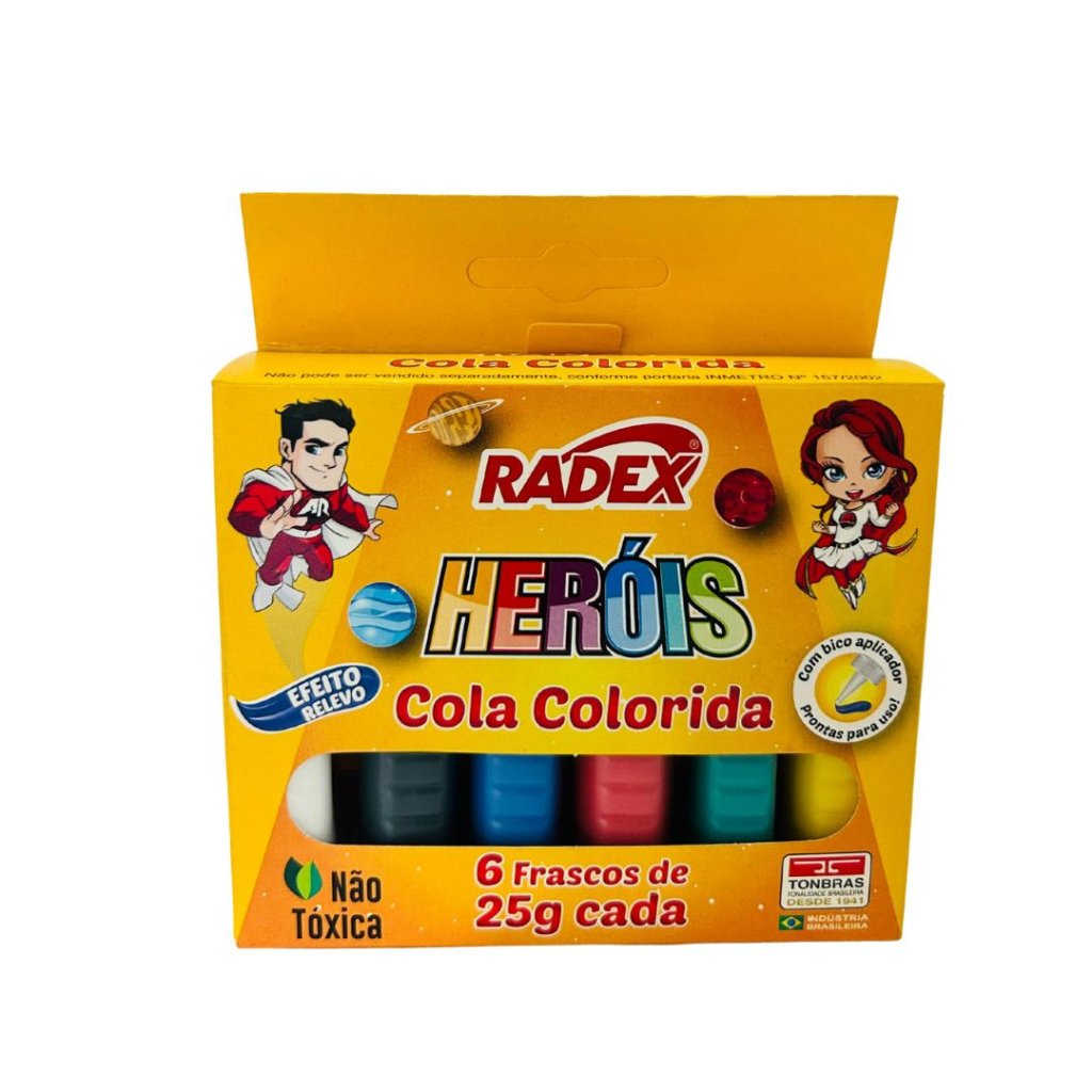 Cola Colorida Radex 06 Cores