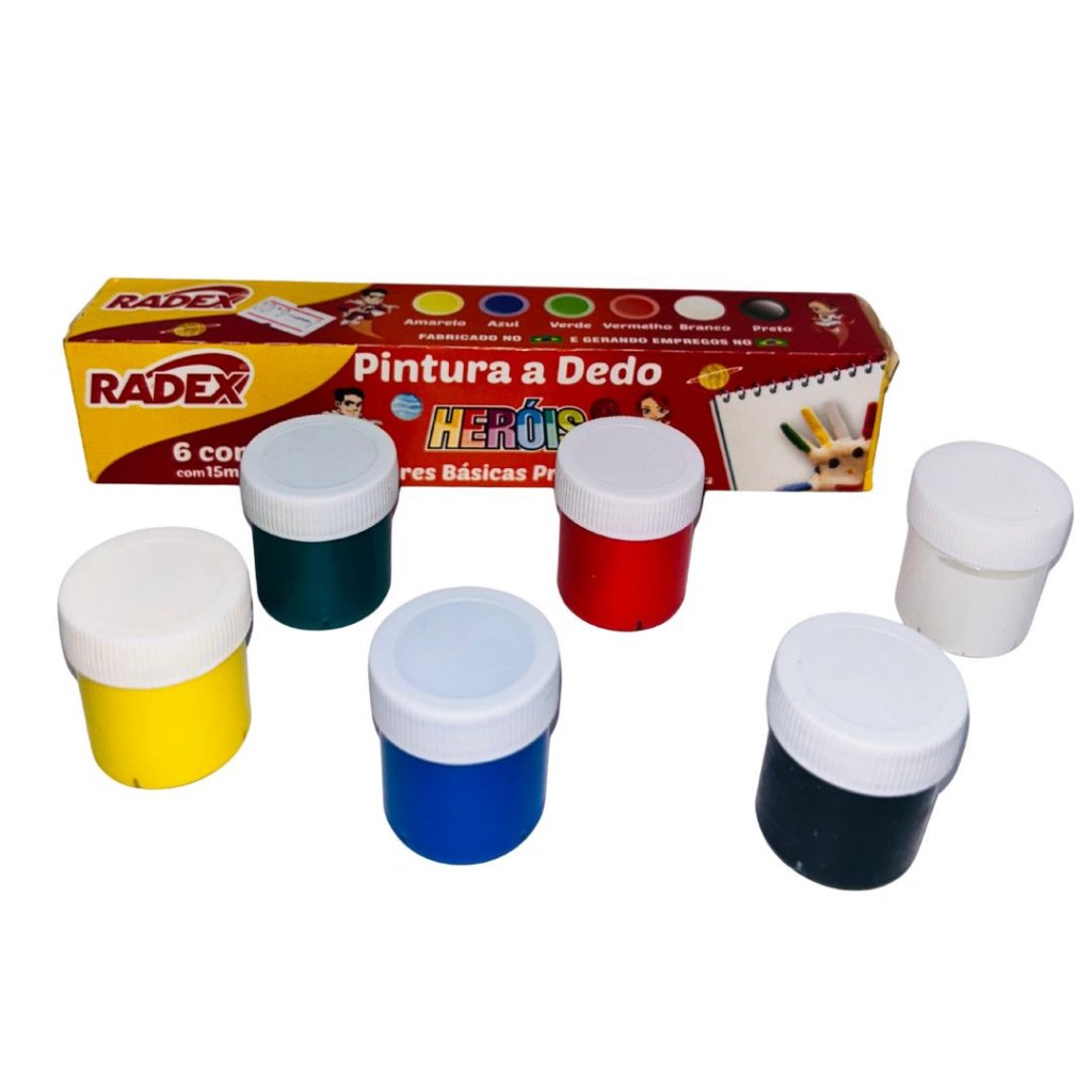 Pintura a Dedo - Radex - 06 Cores