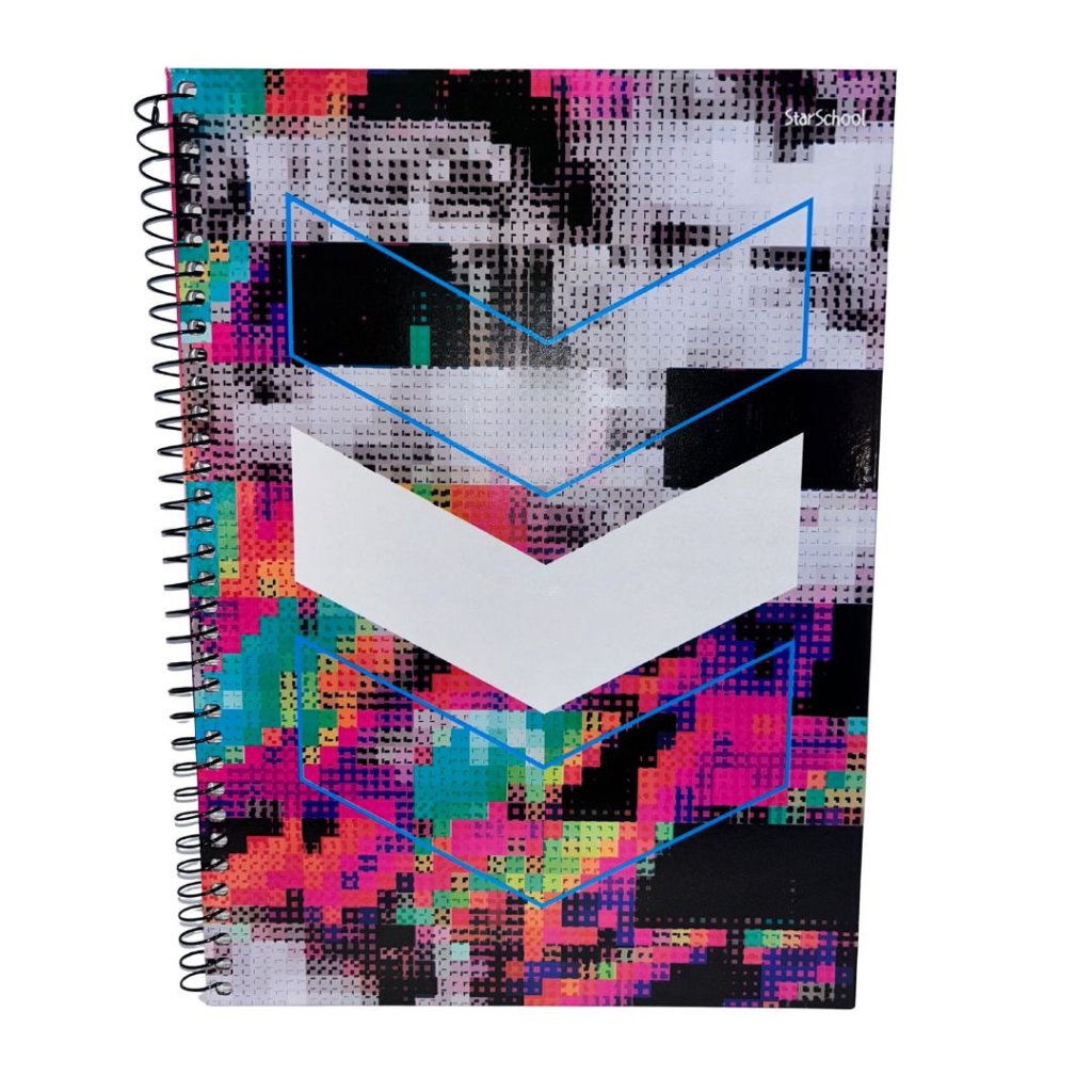 Caderno Espiral Capa Dura StarSchool - Jandaia - 80 Folhas