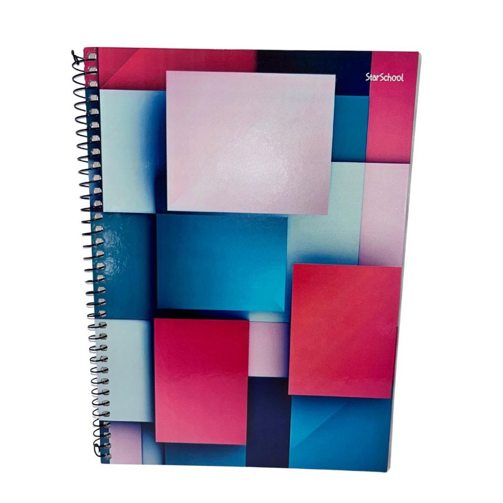 Caderno Espiral Capa Dura StarSchool - Jandaia - 80 Folhas