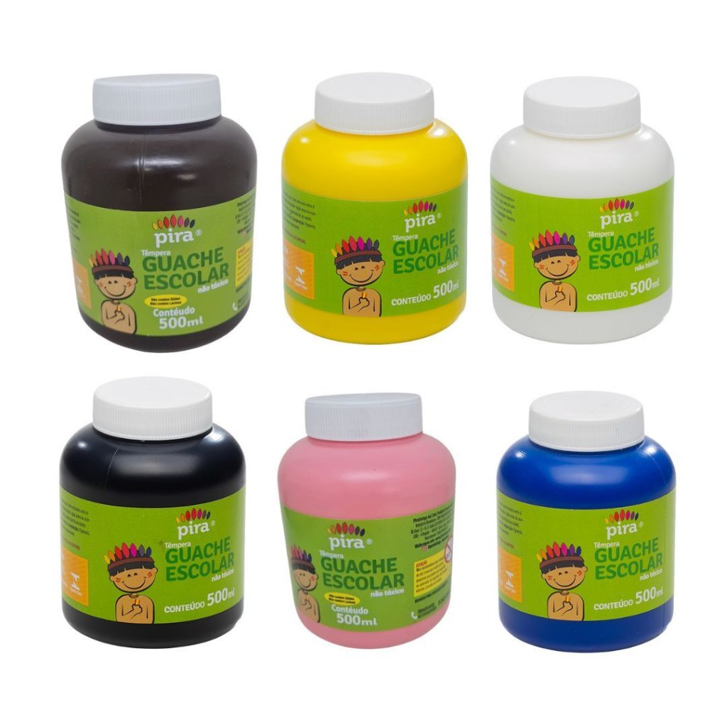 Tinta Guache 500ml - Pira (Escolha a Cor)