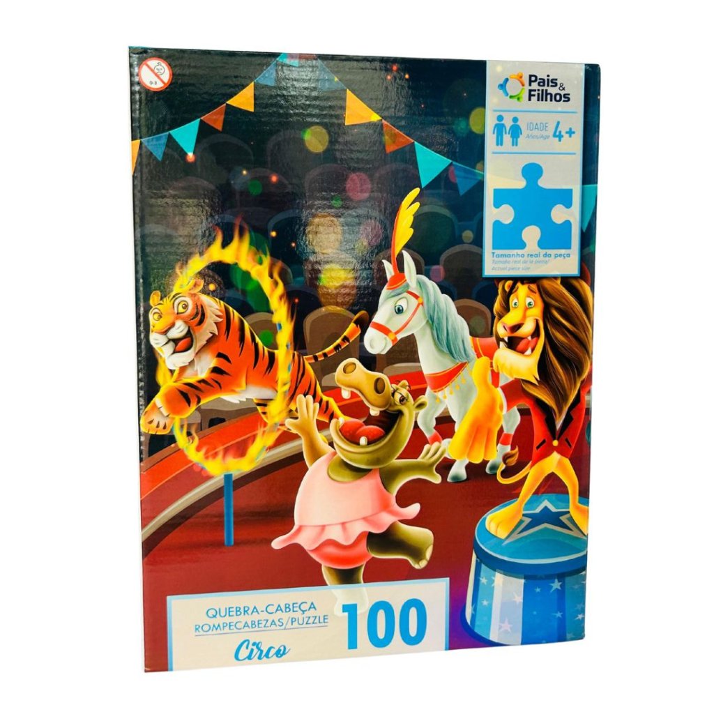 Quebra-Cabeças 100 peças - O Circo