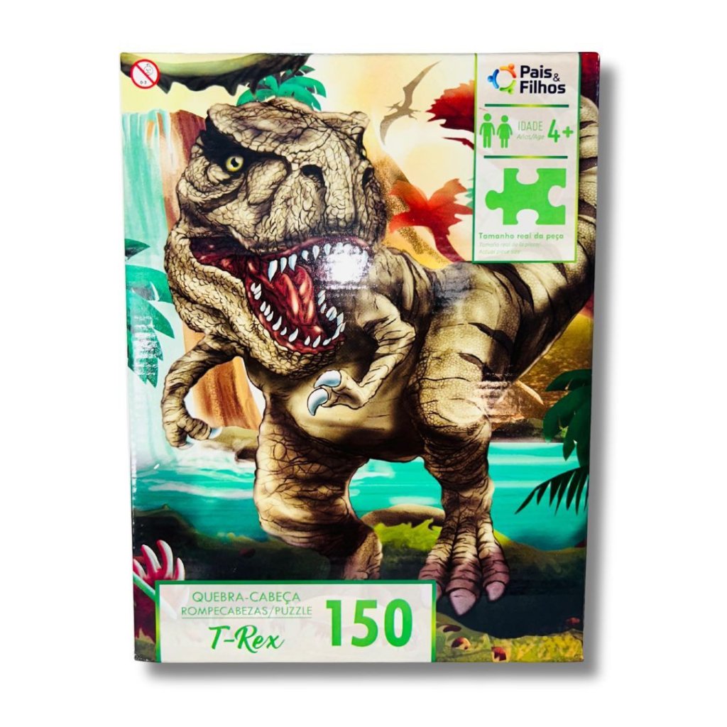 Quebra-Cabeças 150 Peças - T-Rex - Pais e Filhos