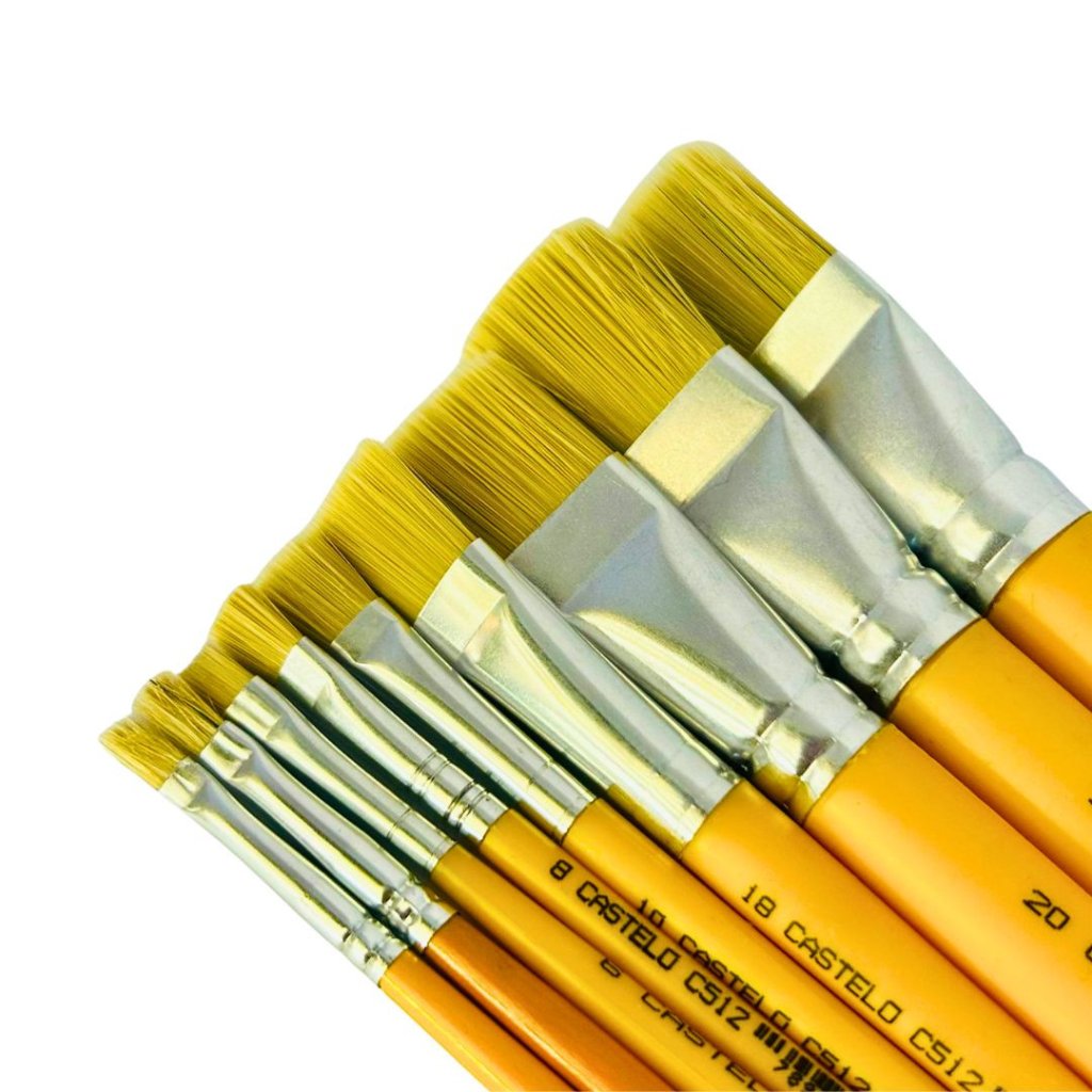 Pincéis Chatos para Pintura (Escolha a numeração)