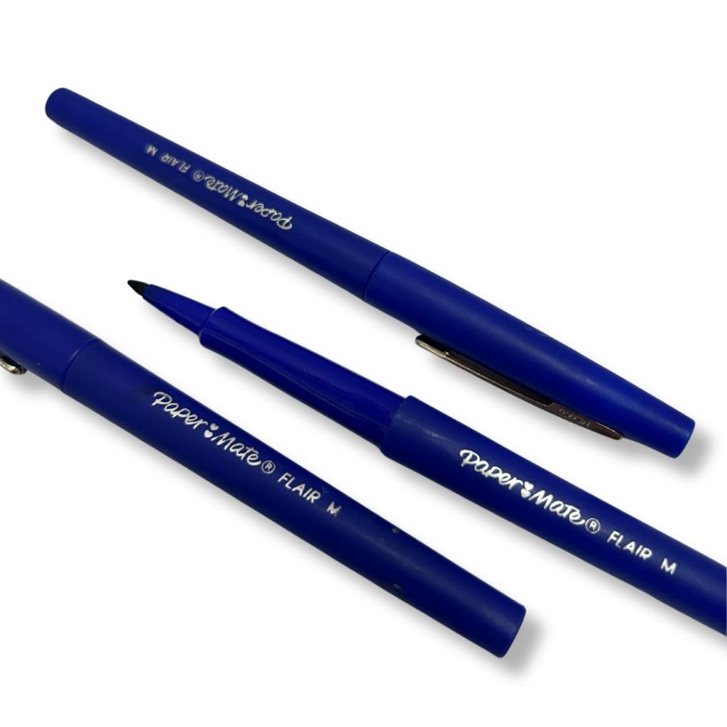 Caneta Ponta Porosa Azul - Paper Mate