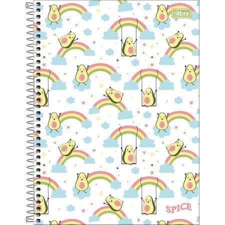 Caderno Tilibra Spice Abacate 80 Folhas