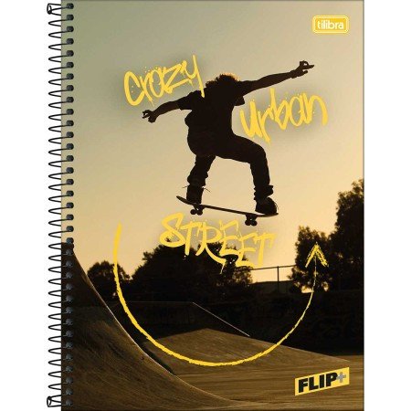 Caderno Tilibra Flip+ 96 Folhas