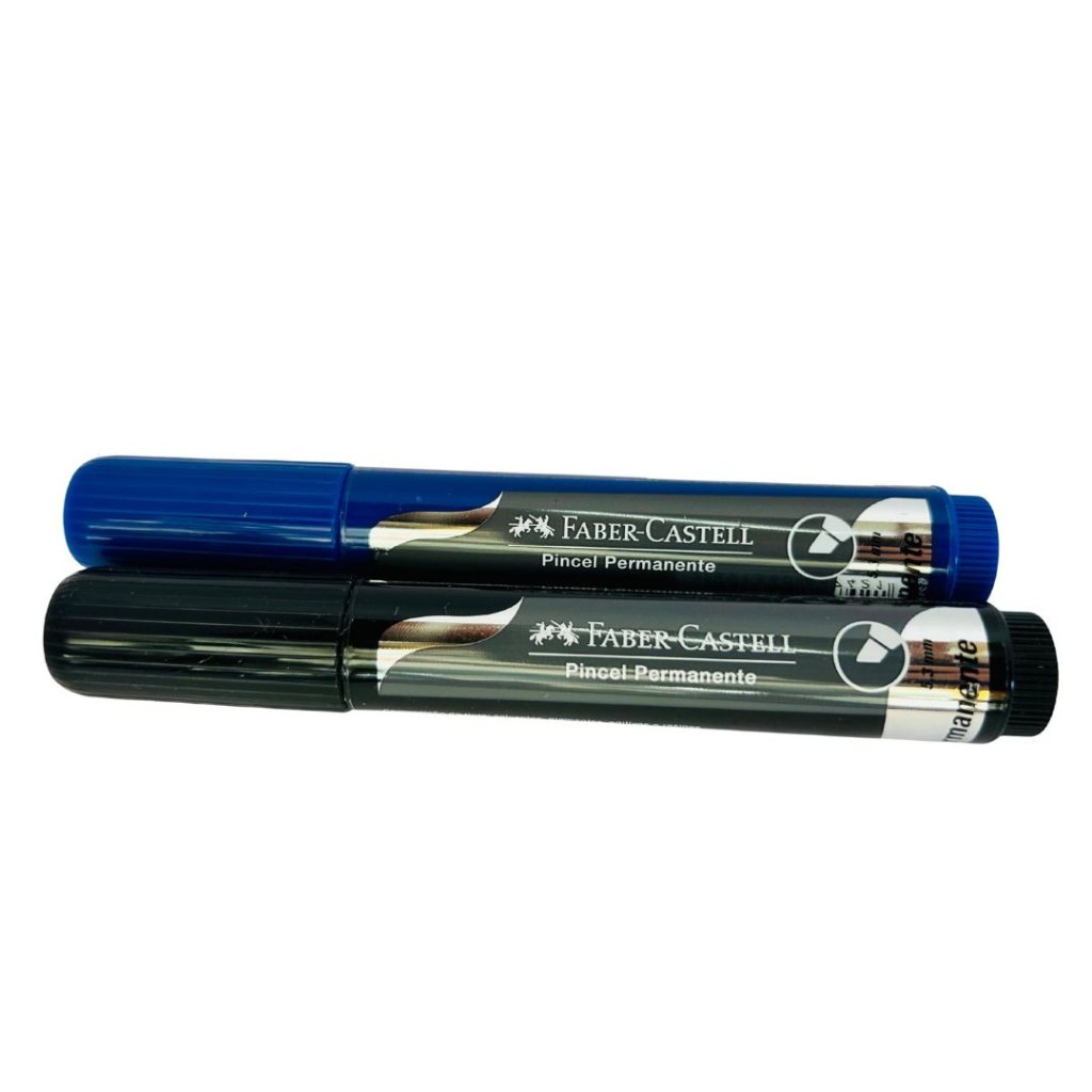 Marcador Permanente Ponta Chanfrada 5mm Faber Castell 