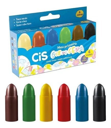 Meu Primeiro Giz 6 Cores - Cis