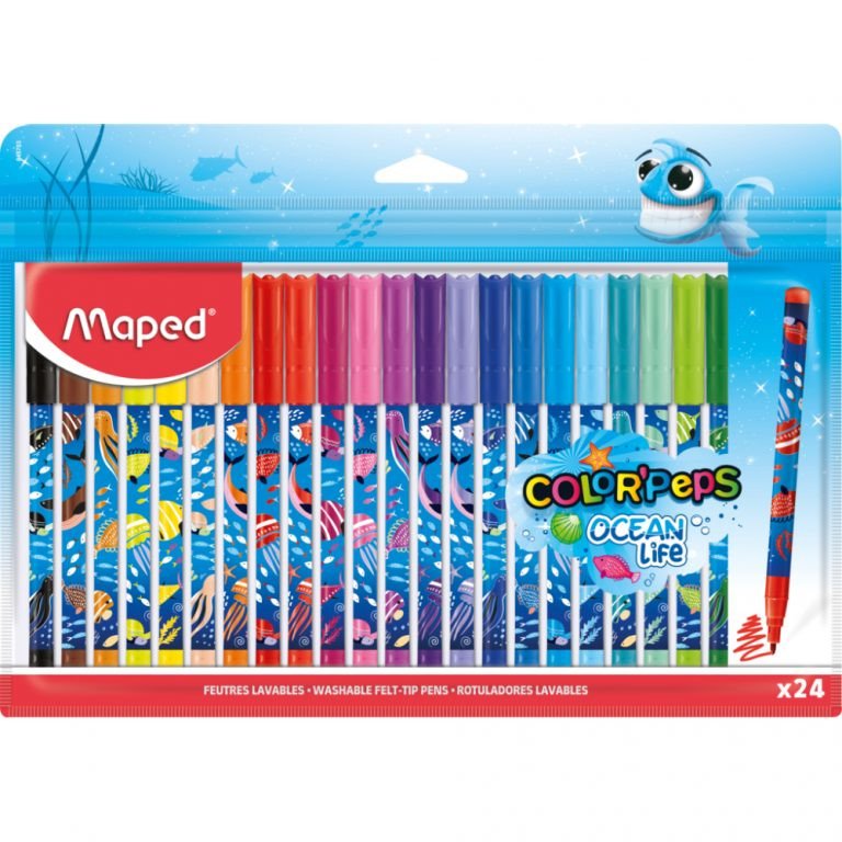 Caneta Hidrográfica color’peps Ocean Decorada 24 Cores – Maped