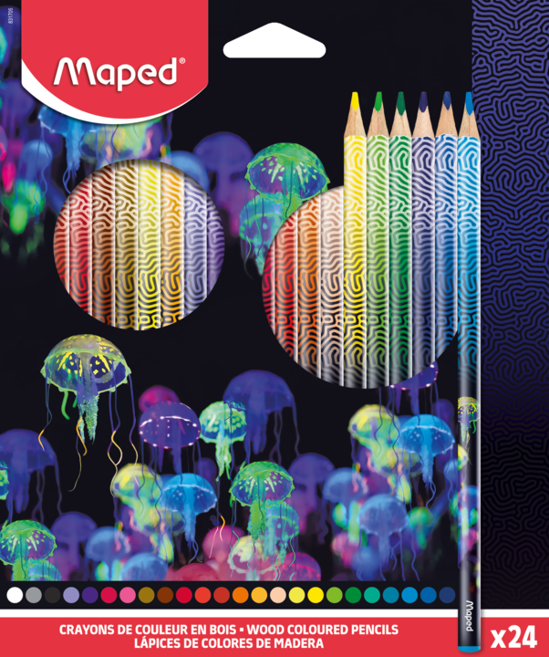 Lápis De Cor Deepsea Paradise 24 Cores – Maped