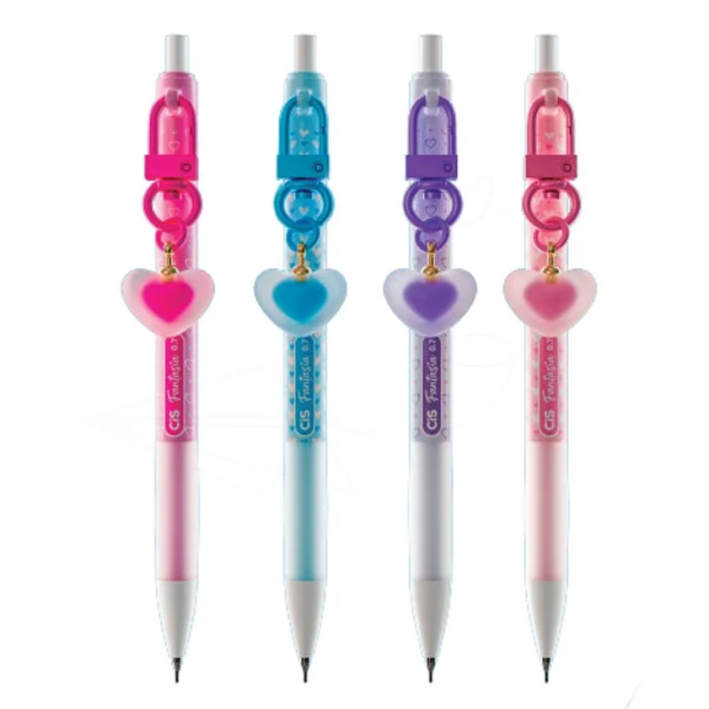 Lapiseira 0.7mm Fantasia Corações Cis