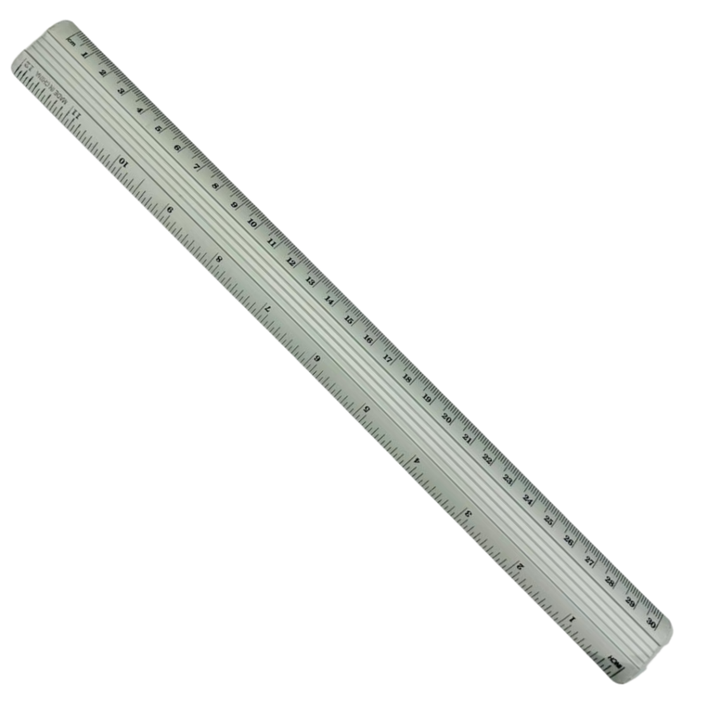 Régua Escolar de Alumínio 30cm