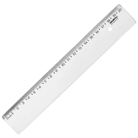 Régua Escolar 20cm Maxcril 