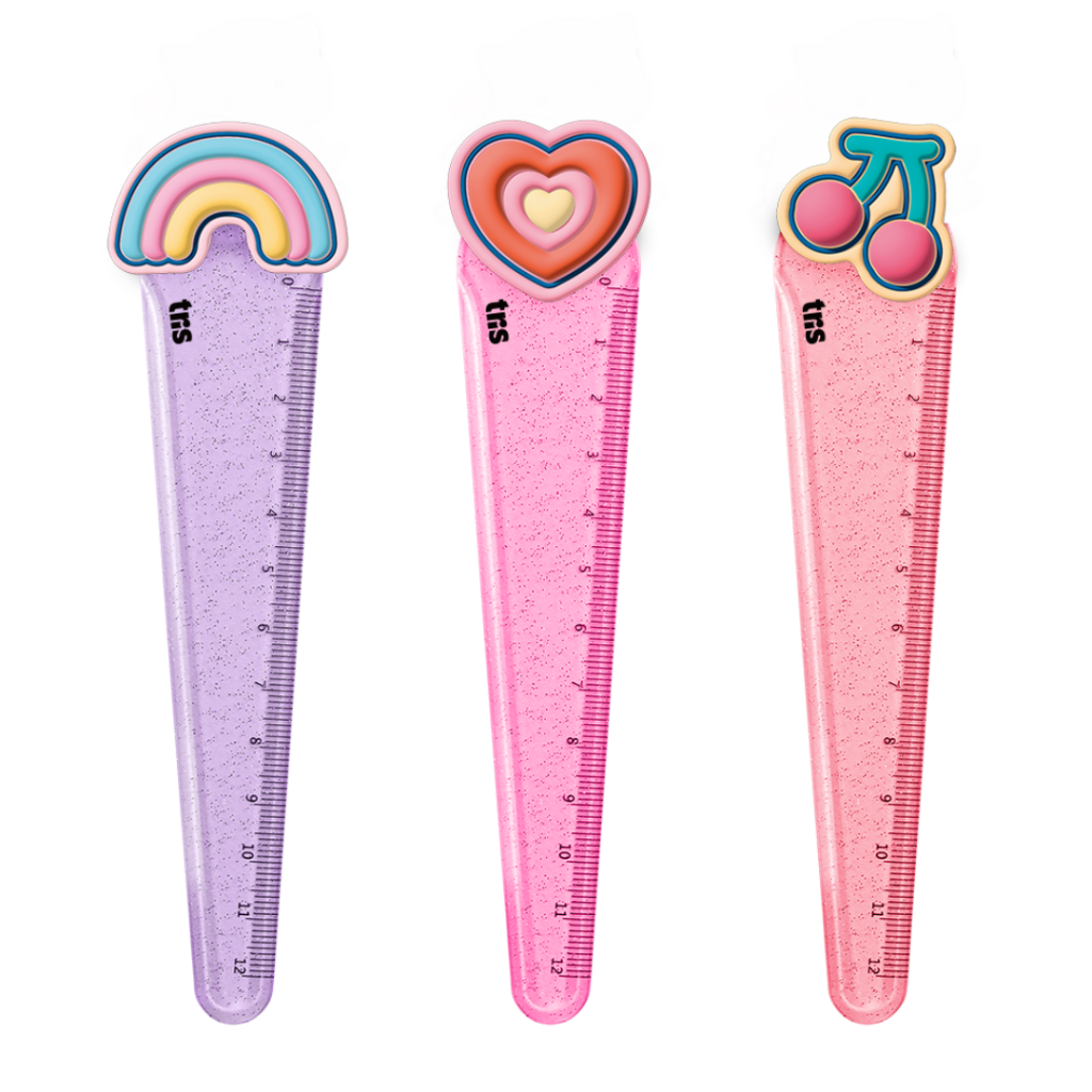 Régua Plástica Twinkle Holic Tris