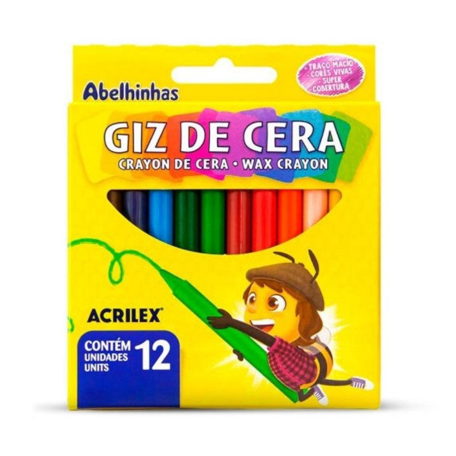 Big Giz de Cera 12 Cores Acrilex