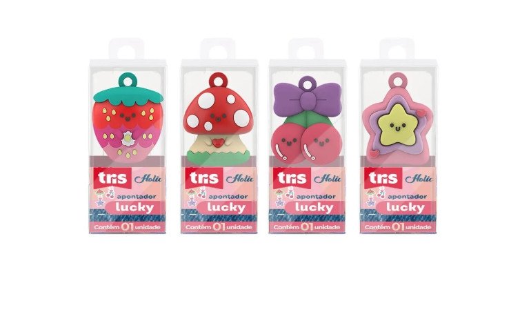 Apontador Lucky Tris Holic Charm - tilibra