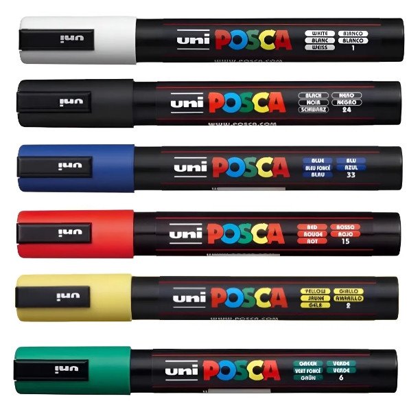 Marcador Posca uni -( fina )
