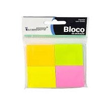 Bloco de anotacoes - inter paper 4 cores 100 folhas cada