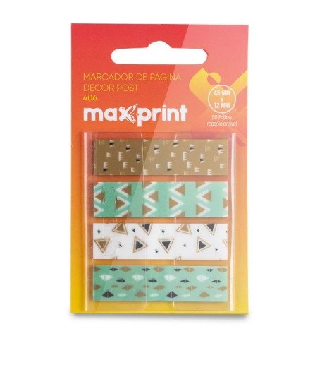 marca pagina post decor - maxprint 80 folhas