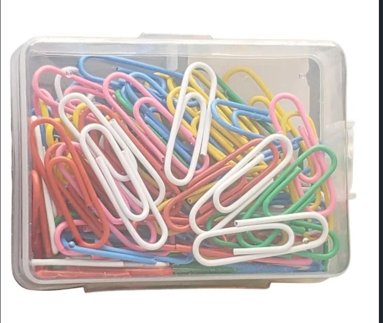 Clips de papel colorido - megagift 80 unidades