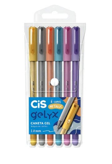 Kit canetas gelix (Metalicas) - Cis