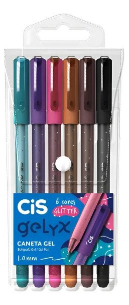 Kit caneta gelix Glitter - Cis