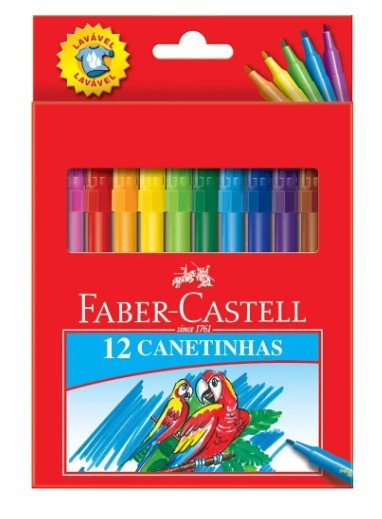 Caneta Hidrocor faber castell -12 Cores