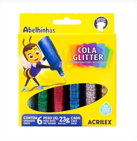 Cola com glitter - acrilex