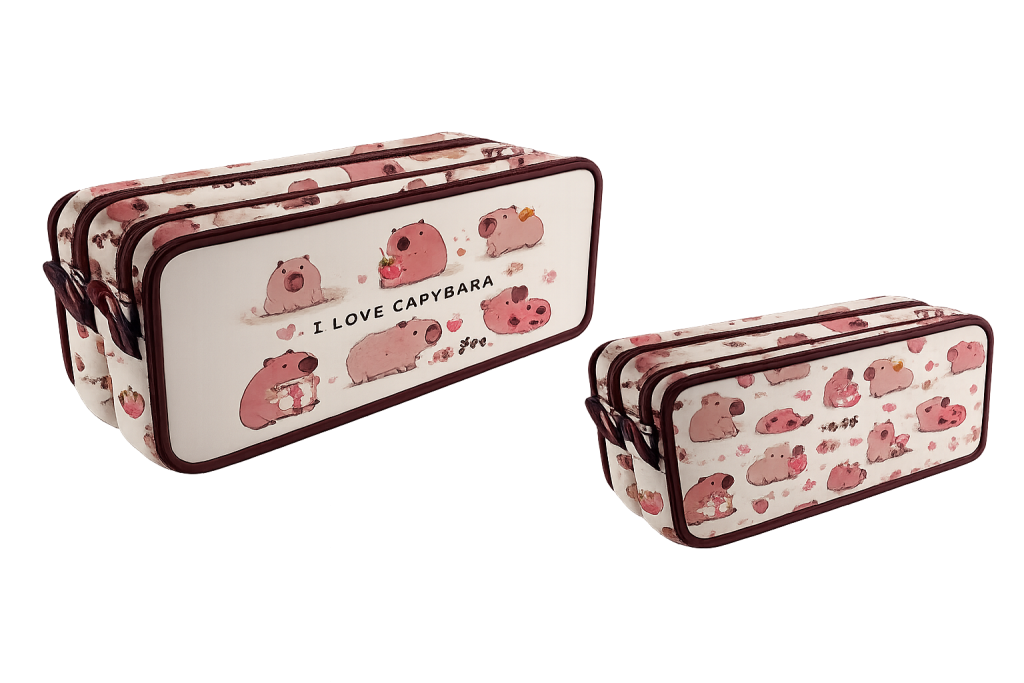 Bolsinha escolar Capivara - 2 fechos