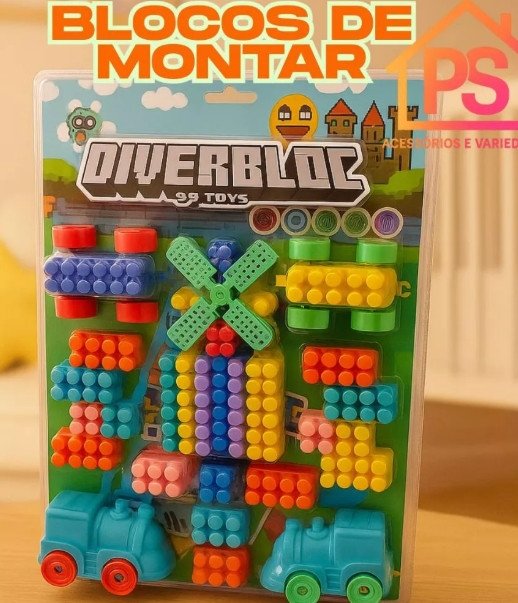 Blocos de montar diverbloc - 99 toys