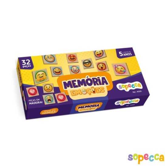 jogo em mdf memoria emoçoes - sopecca