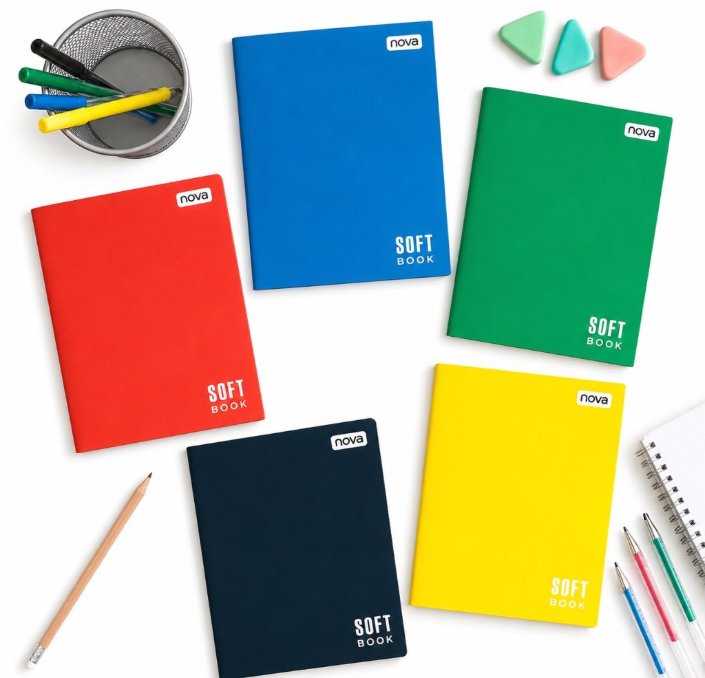caderno agenda capa dura  1/4 (48 folhas)brochura - NOVA