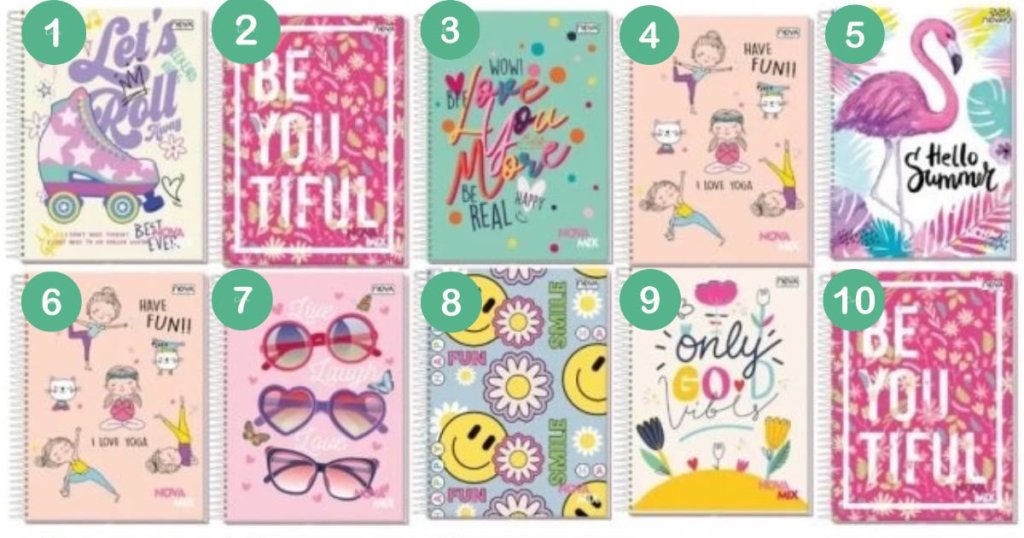 caderno (nova) 140 folhas 