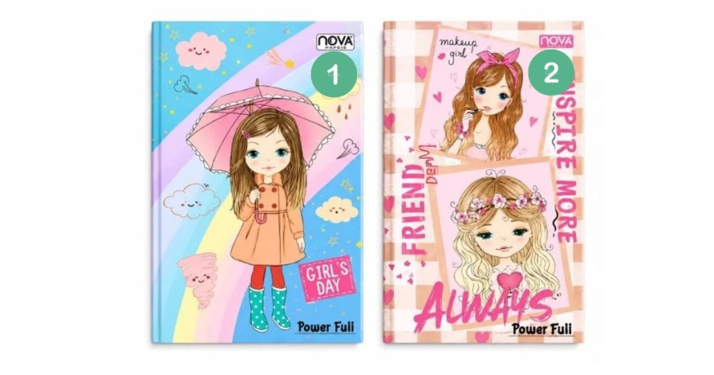 caderno brochura Nova (96 folhas) menina