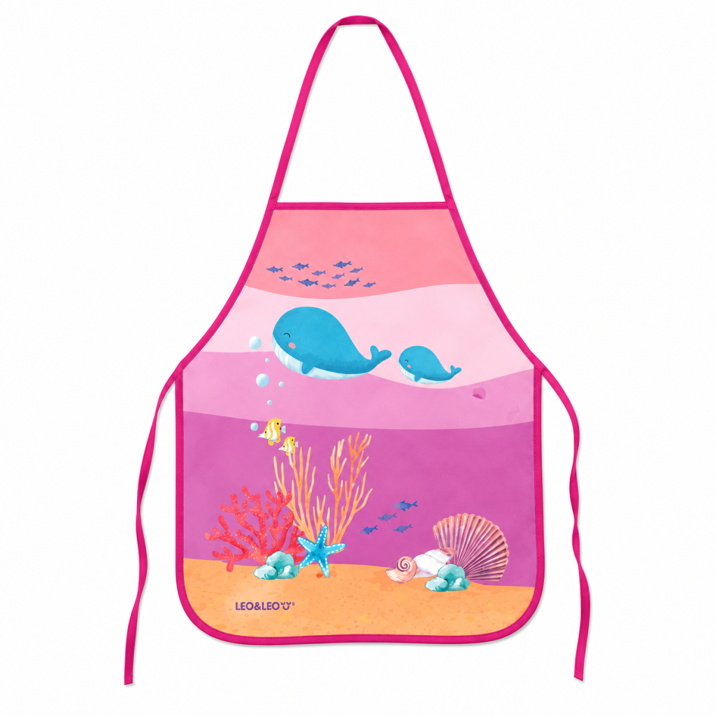 Avental infantil fundo do mar - LEO&LEO