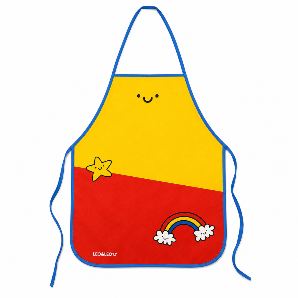 Avental infantil arco iris - LEO&LEO