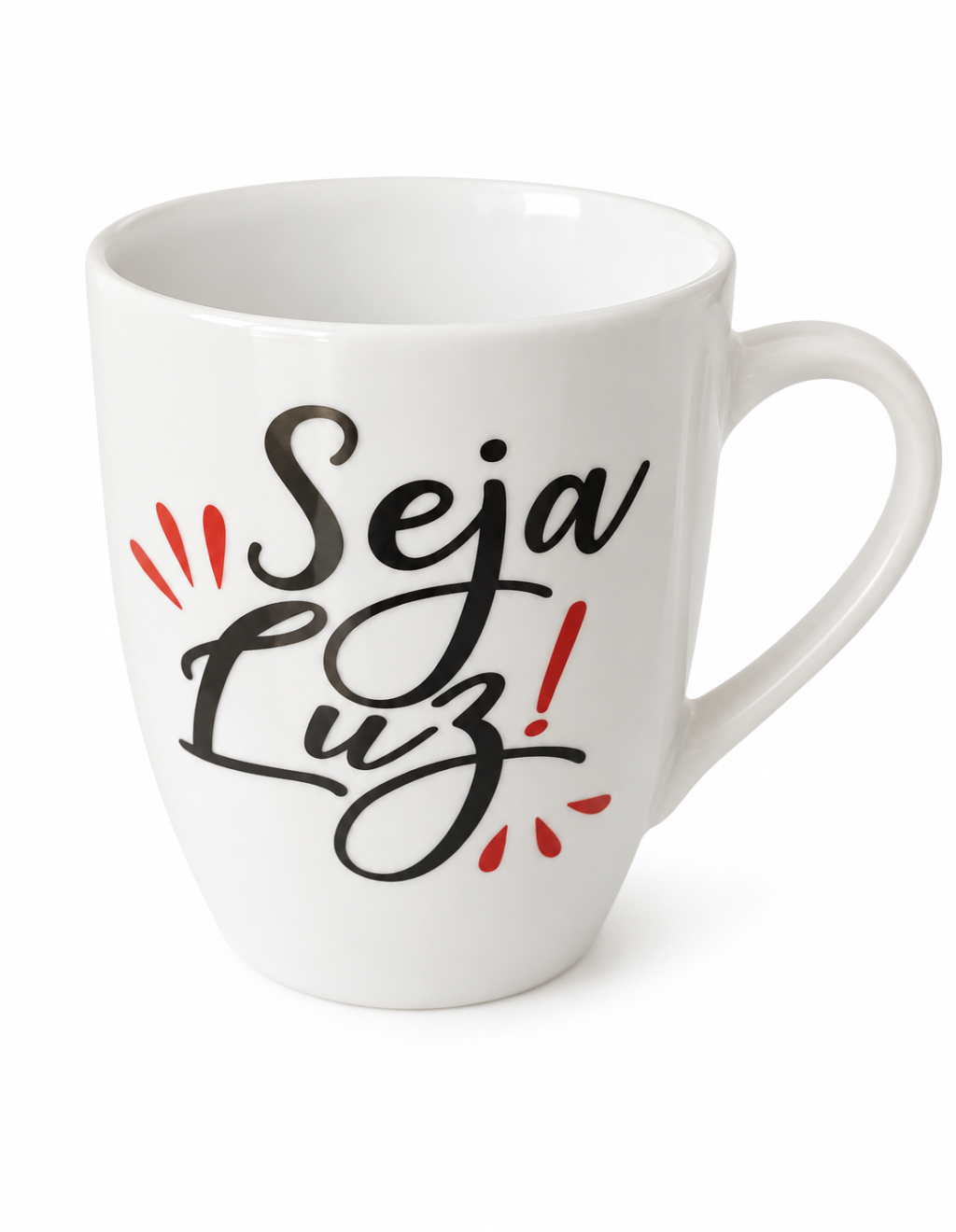 Caneca em porcelana !seja luz!