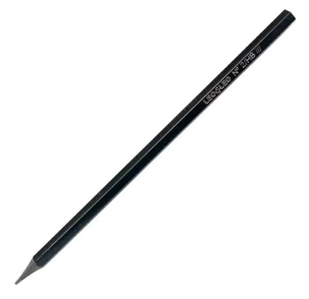 Lapis de escrever SEXTAVADO preto - LEO&LEO