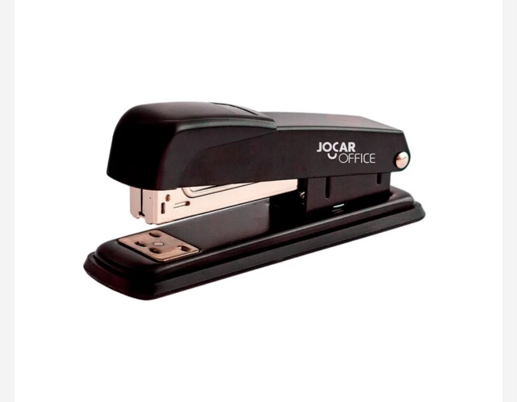 Grampeador METAL PRETO 13CM - JOCAR OFFICE (grampeia ate 25 folhas)