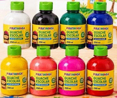 Tinta guache 250ml - Pira (Escolha a cor)