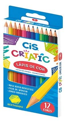 Lapis de cor (CAIXA COM 12 CORES) - CIS