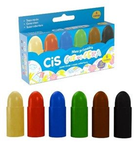 Meu primeiro giz de cera – (06 cores) – CIS 