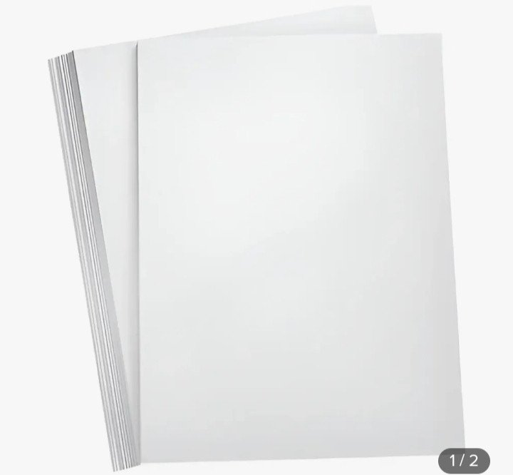 Pacote de papel A4 branco (100 FOLHAS) (500 FOLHAS) CHAMEX