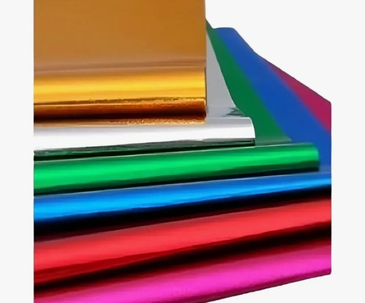 Papel Cartolina laminada (UNIDADE) ESCOLHA A COR