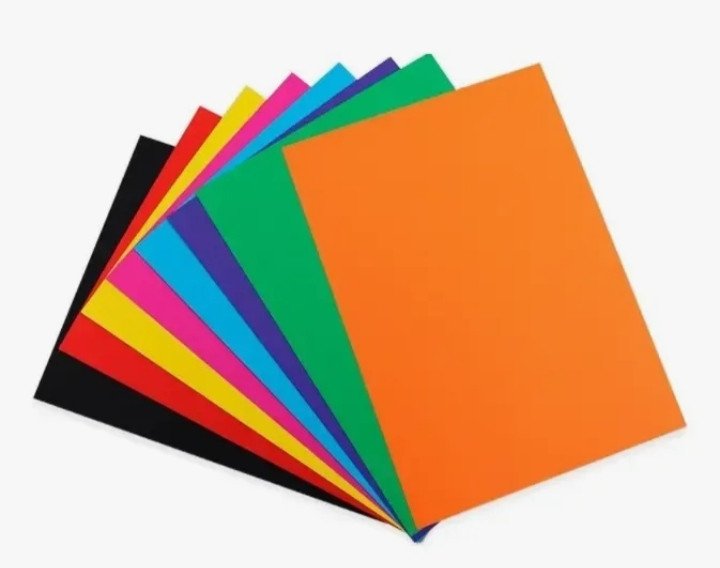 Pacote de papel colorset A4 (50 FOLHAS) ESCOLHA A COR